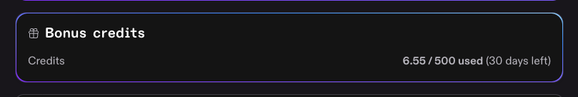 Kiro CLIの残りクレジット